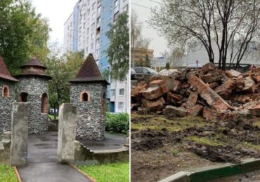 "Не жили красиво - нечего и начинать": в Москве снесли детскую площадку
