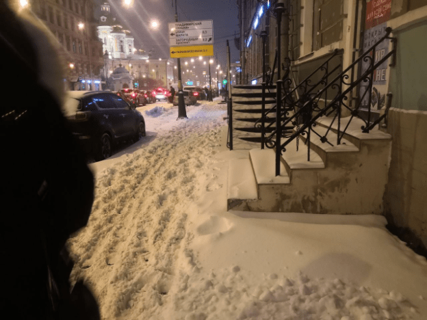 Петербургские коммунальщики не смогли вовремя ликвидировать последствия небольшого снегопада