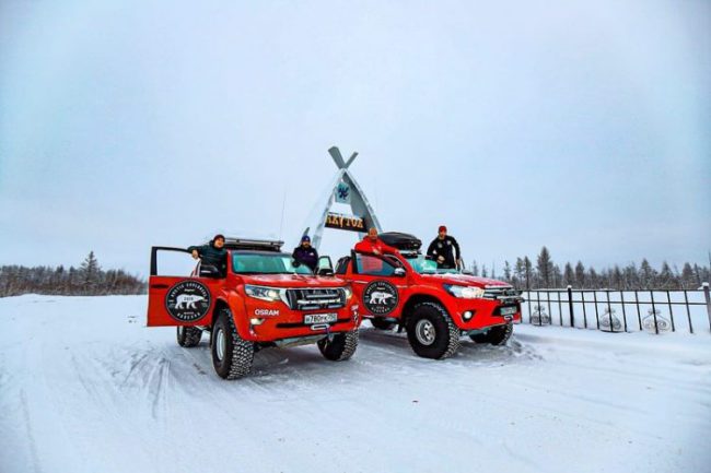 По северу Якутии отправилась экспедиция на автомобилях