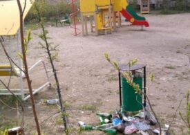Детские площадки в Петербурге практически не убирают