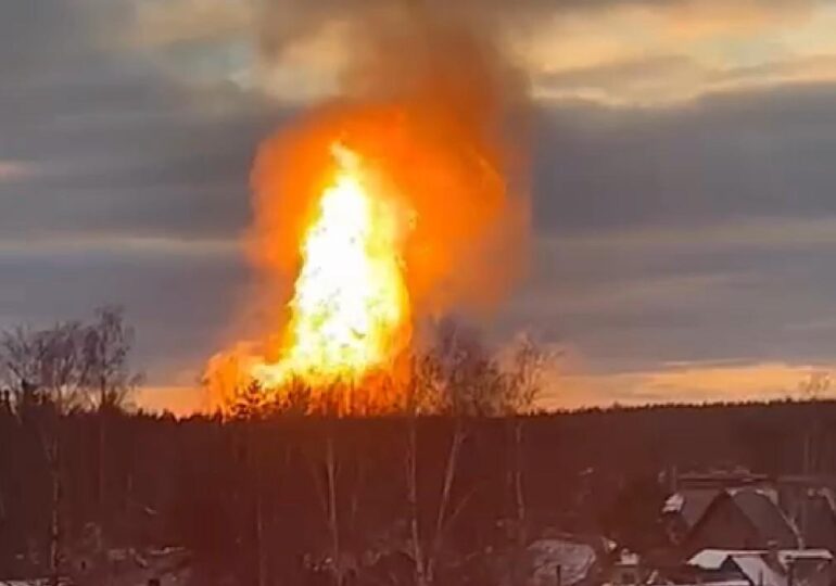 Открытое горение на газопроводе под Петербургом ликвидировано
