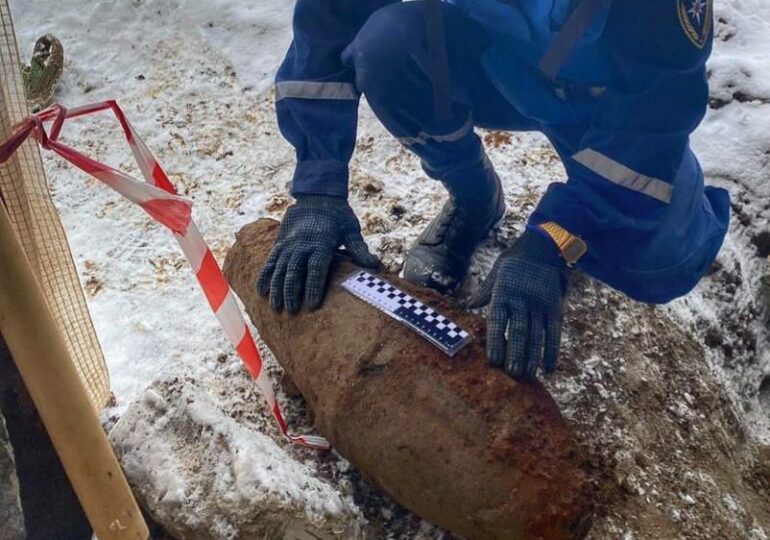 Фугасная авиационная бомба времен ВОВ обнаружена возле музея «Петергоф»