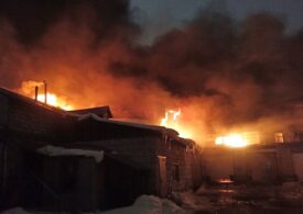 В Пушкино МЧС ликвидировали крупный пожар на территории мясокомбината